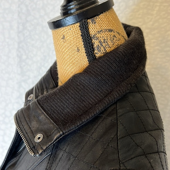 COLE HAAN LEATHER JACKET XS - Picture 7 of 16